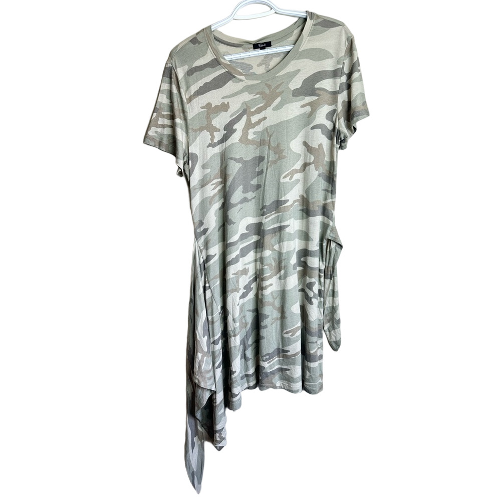 Rails Edie Laurel Camo tie waist tee size L